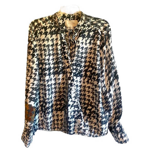 BROCHU WALKER - Mayes Wrap Top Houndstooth - Picture 4 of 9